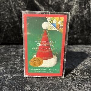 1997 Dillard’s Christmas Music Collection 2 Cassette Tapes In Original Packaging
